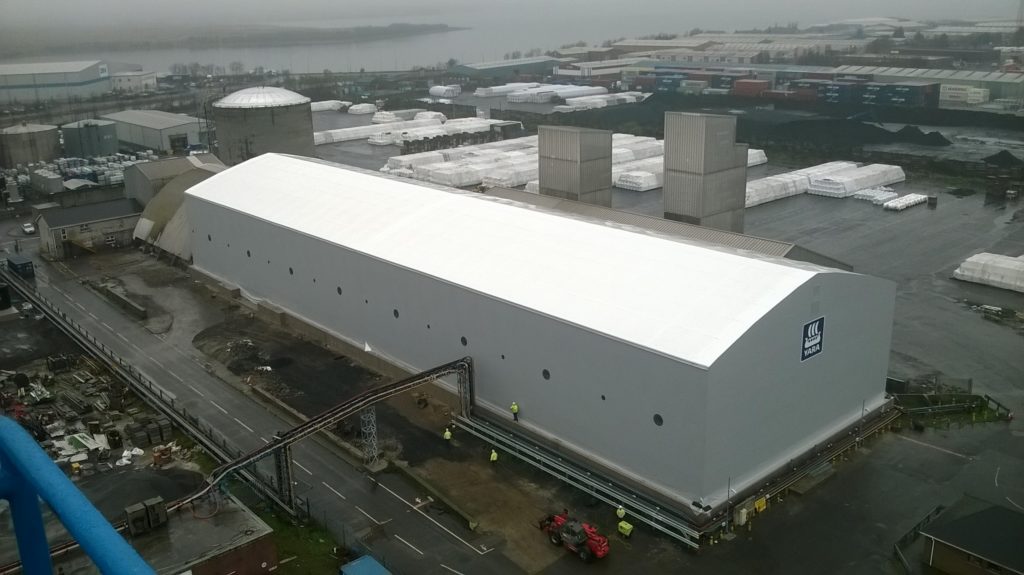 tensile fabric port building